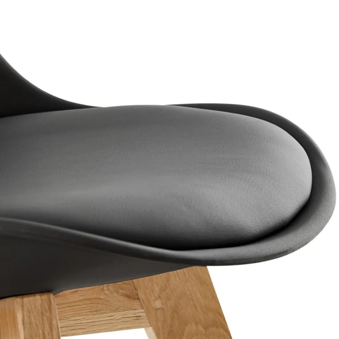 Chaise moderne 'TEKI' noire