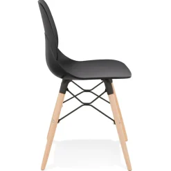Chaise scandinave 'EPIK' noire moderne