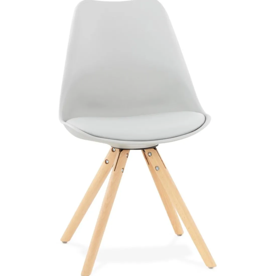 Chaise scandinave 'GOUJA' grise