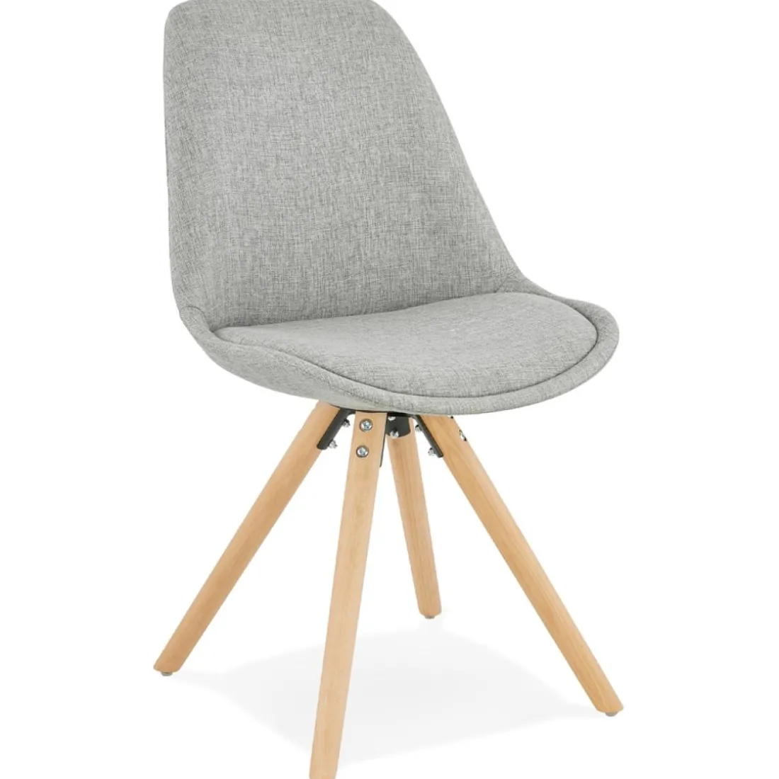 Chaise scandinave 'HIPHOP' en tissu gris