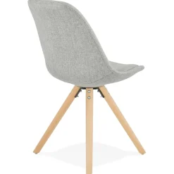 Chaise scandinave 'HIPHOP' en tissu gris