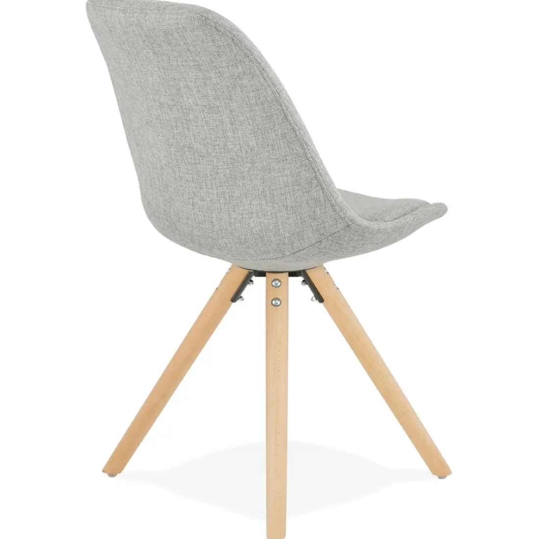 Chaise scandinave 'HIPHOP' en tissu gris