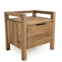 Chevet ANDRIAN 1 Tiroir Bois Pin Recyclé