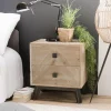 Chevet MANDY Scandi 2 Tiroirs