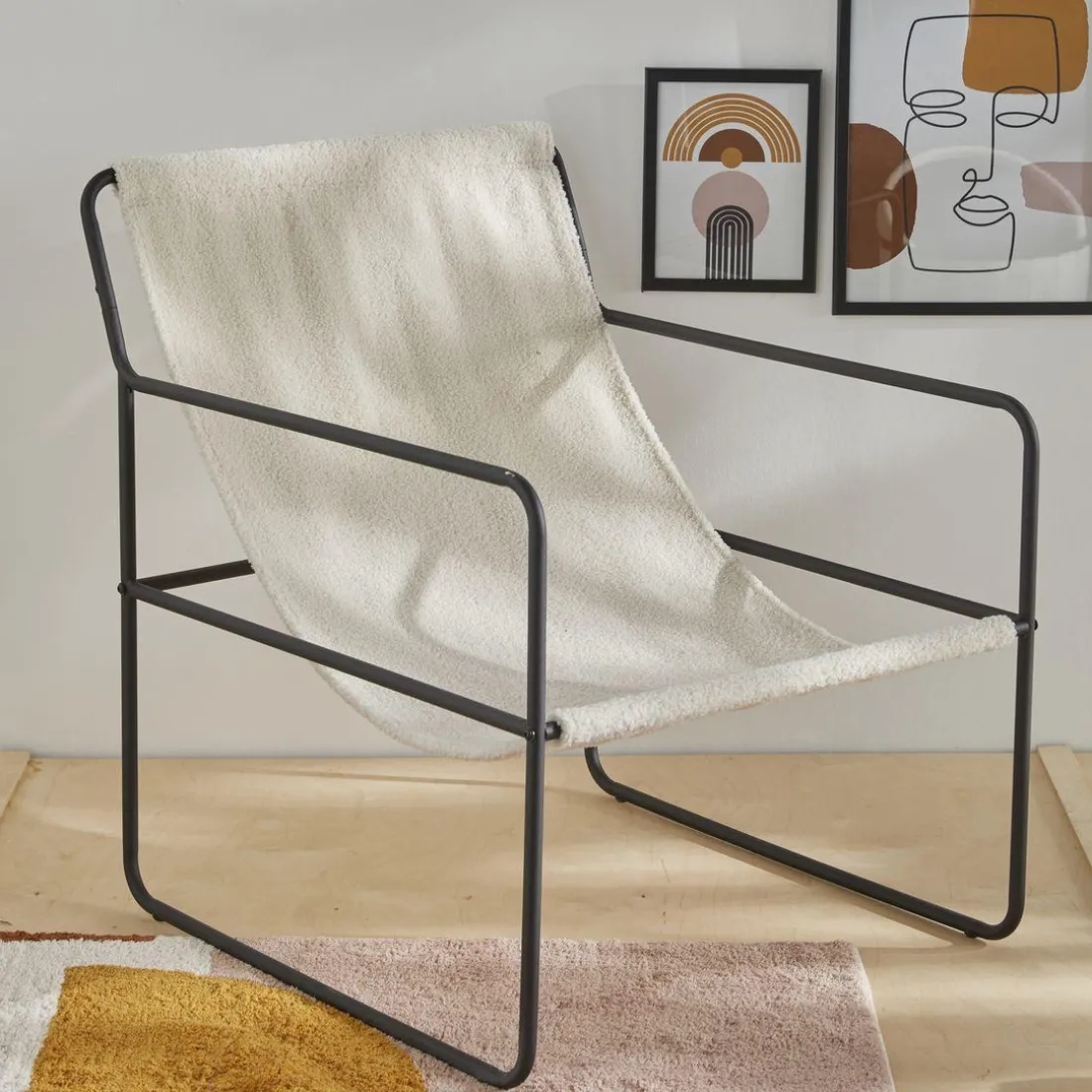 Chilienne Blanche Bouclette Retro Mood