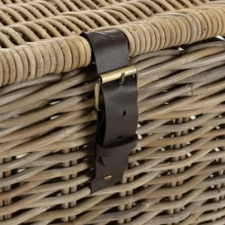 Coffre de rangement en kubu naturel KALLY