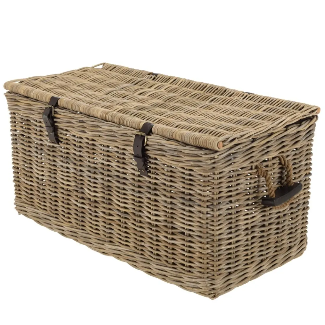 Coffre de rangement en kubu naturel KALLY
