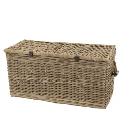 Coffre de rangement en kubu naturel KALLY