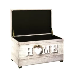 Coffre de rangement Home multicolore en simili cuir