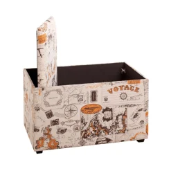 Coffre de rangement tissu textile