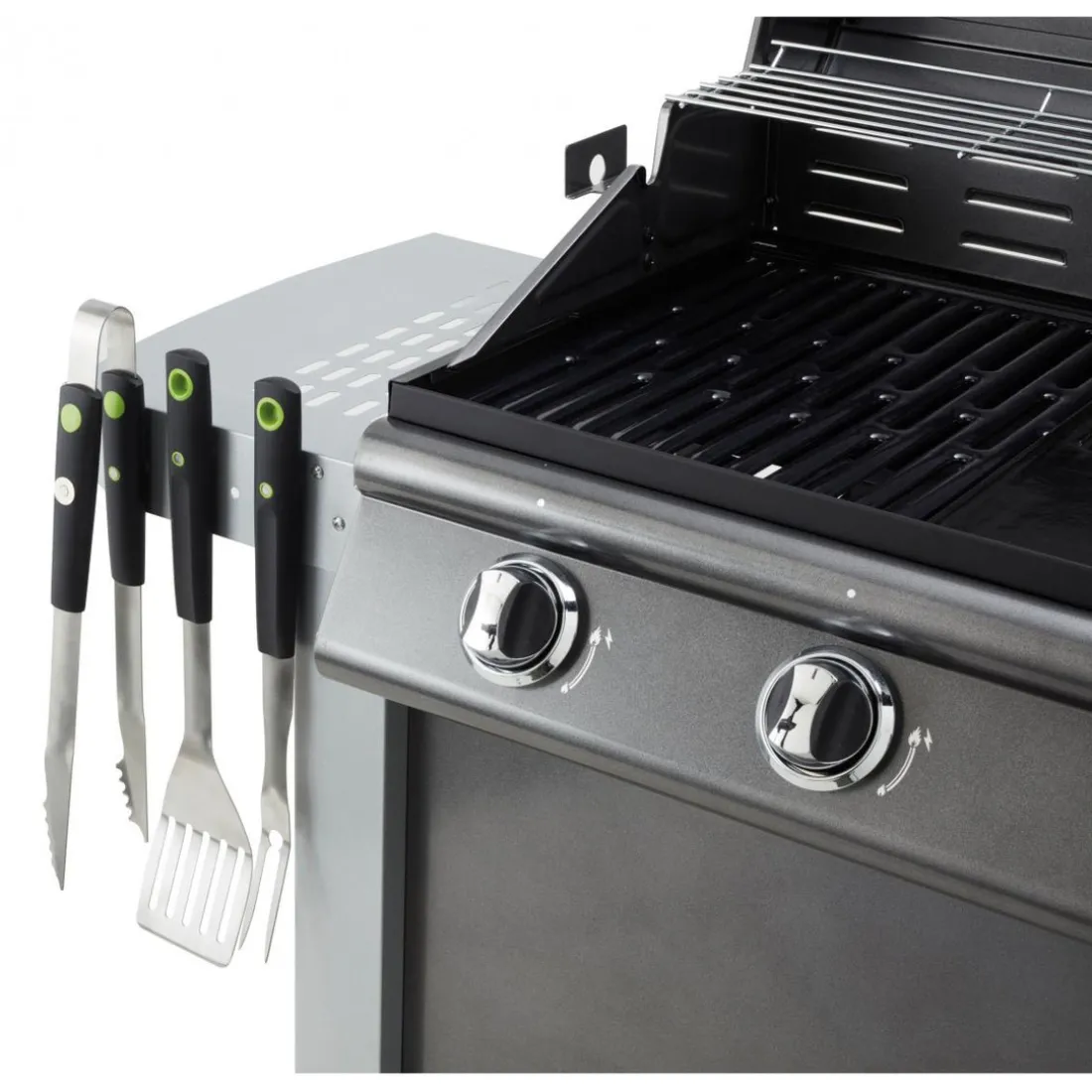 Coffret 3 pièces aimantés : pince, spatule, fourchette