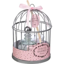 Coffret Cage Et Diffuseur Et Bougie D14 cm Vert