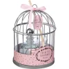 Coffret Cage Et Diffuseur Et Bougie D14 Cm Blanc