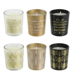 Coffret de 6 Bougies MELISSA - Noir