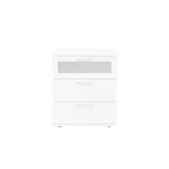 Commode à 3 Tiroirs Blanc SPARROW 2