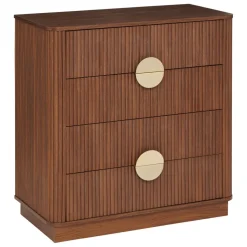 Commode 3 étagères Wany marron
