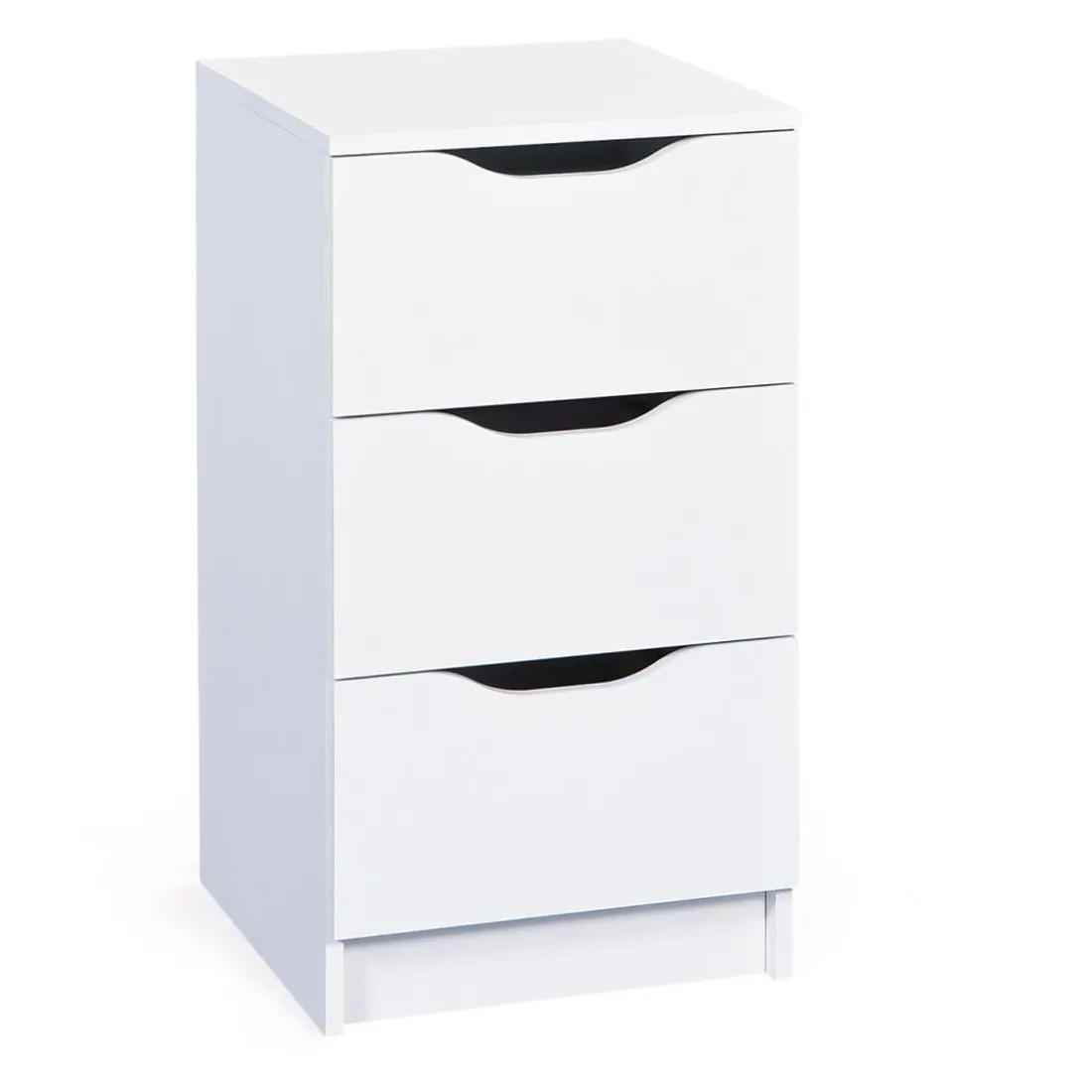 Commode 3 tiroirs Blanc MAURATI