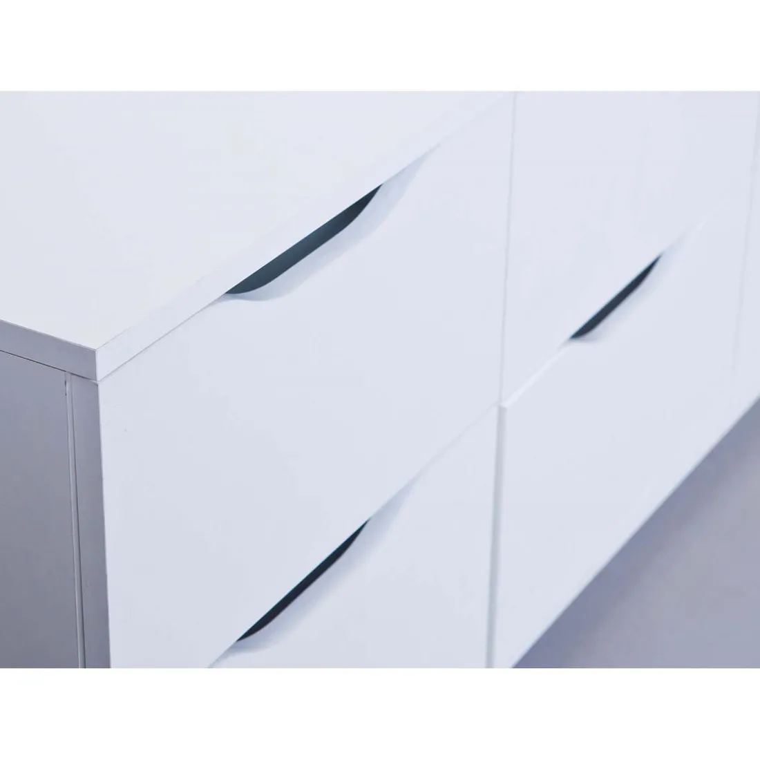 Commode 6 tiroirs Blanc MAURATI