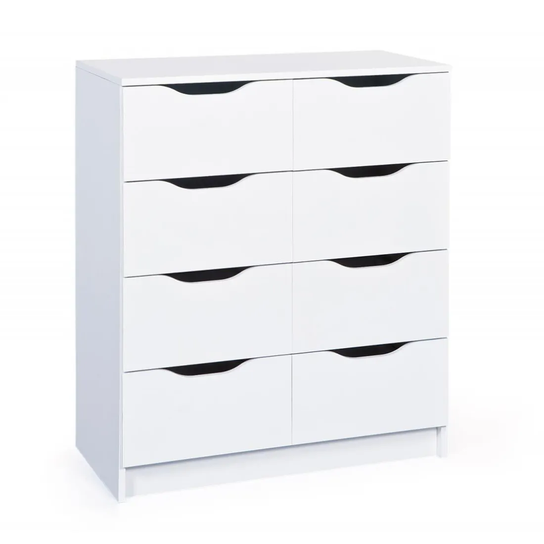 Commode 8 tiroirs Blanc MAURATI