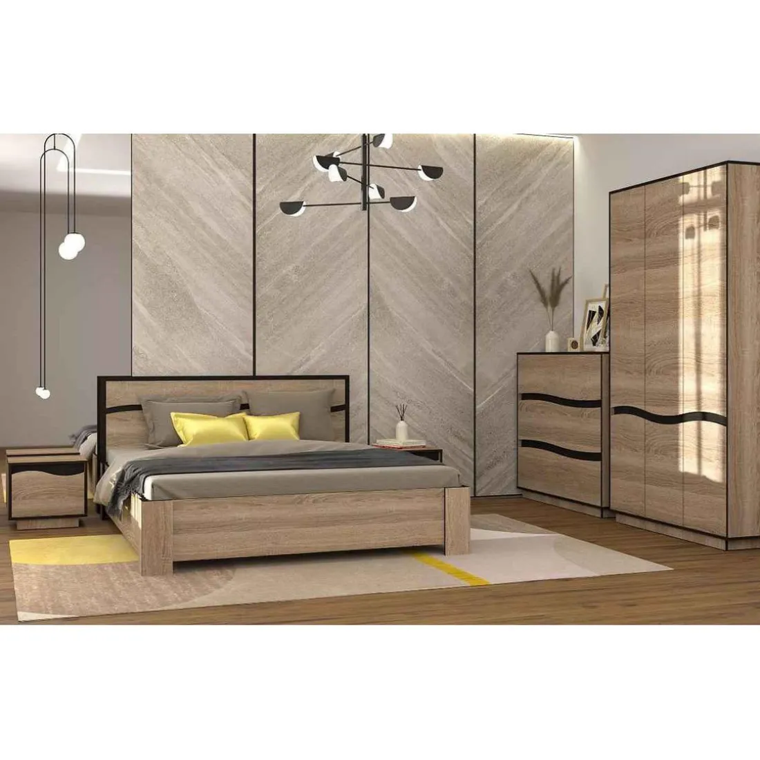Commode 3 Tiroirs Chêne Clair