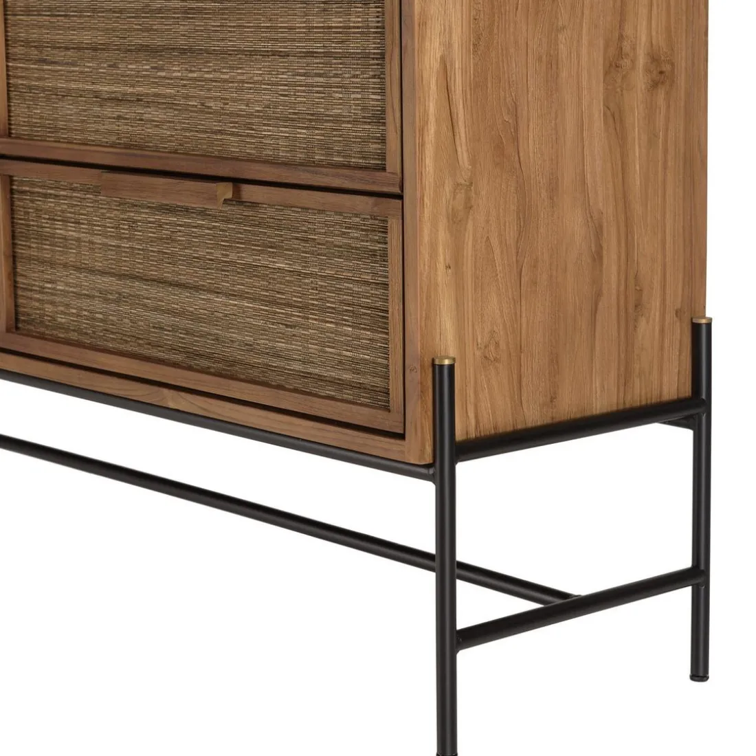 Commode 6 tiroirs en bois de teck recyclé