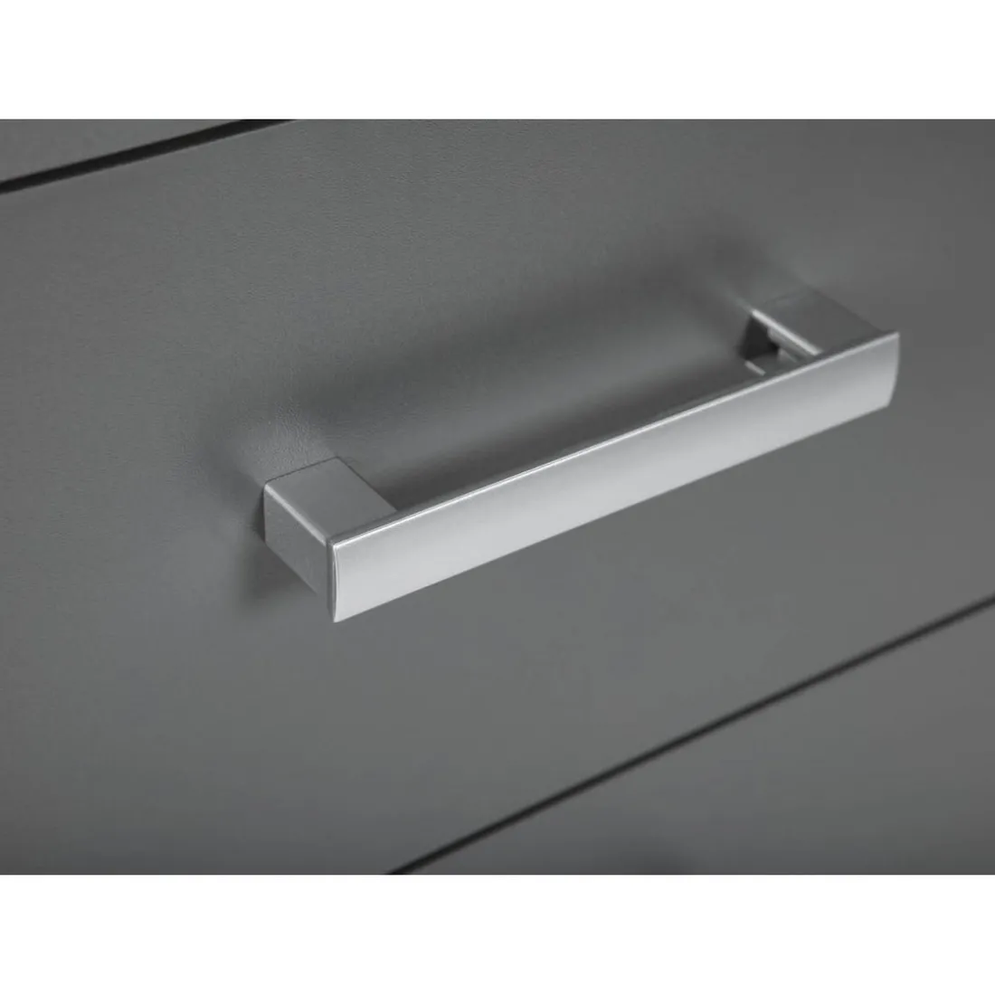 Commode 3 Tiroirs Gris Graphite ELENZIO