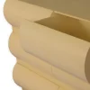 Commode design 6 tiroirs arrondis Mezade Beige