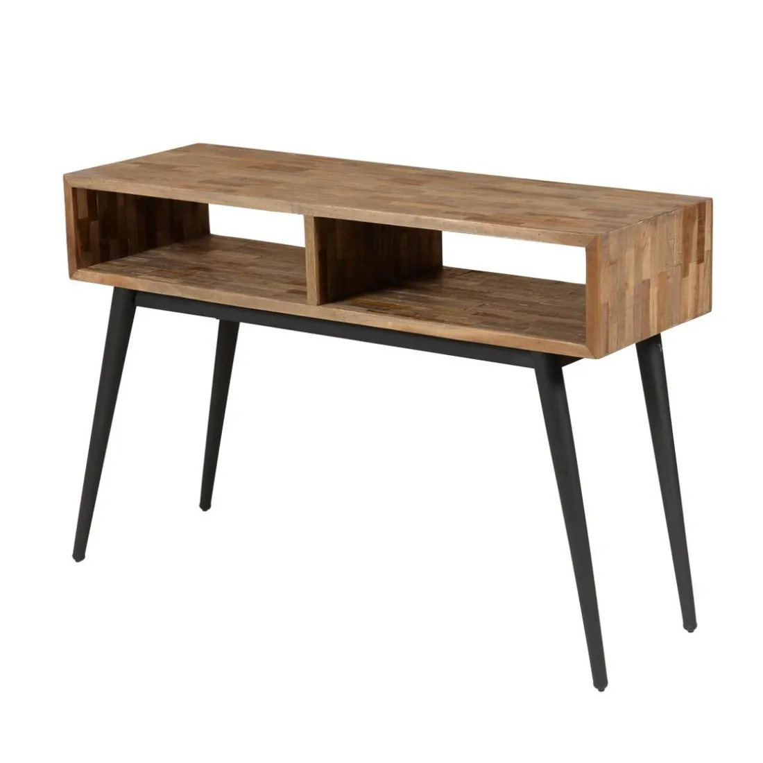 Console 2 niches en bois