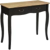 Console 2 Tiroirs Noir Chrysa