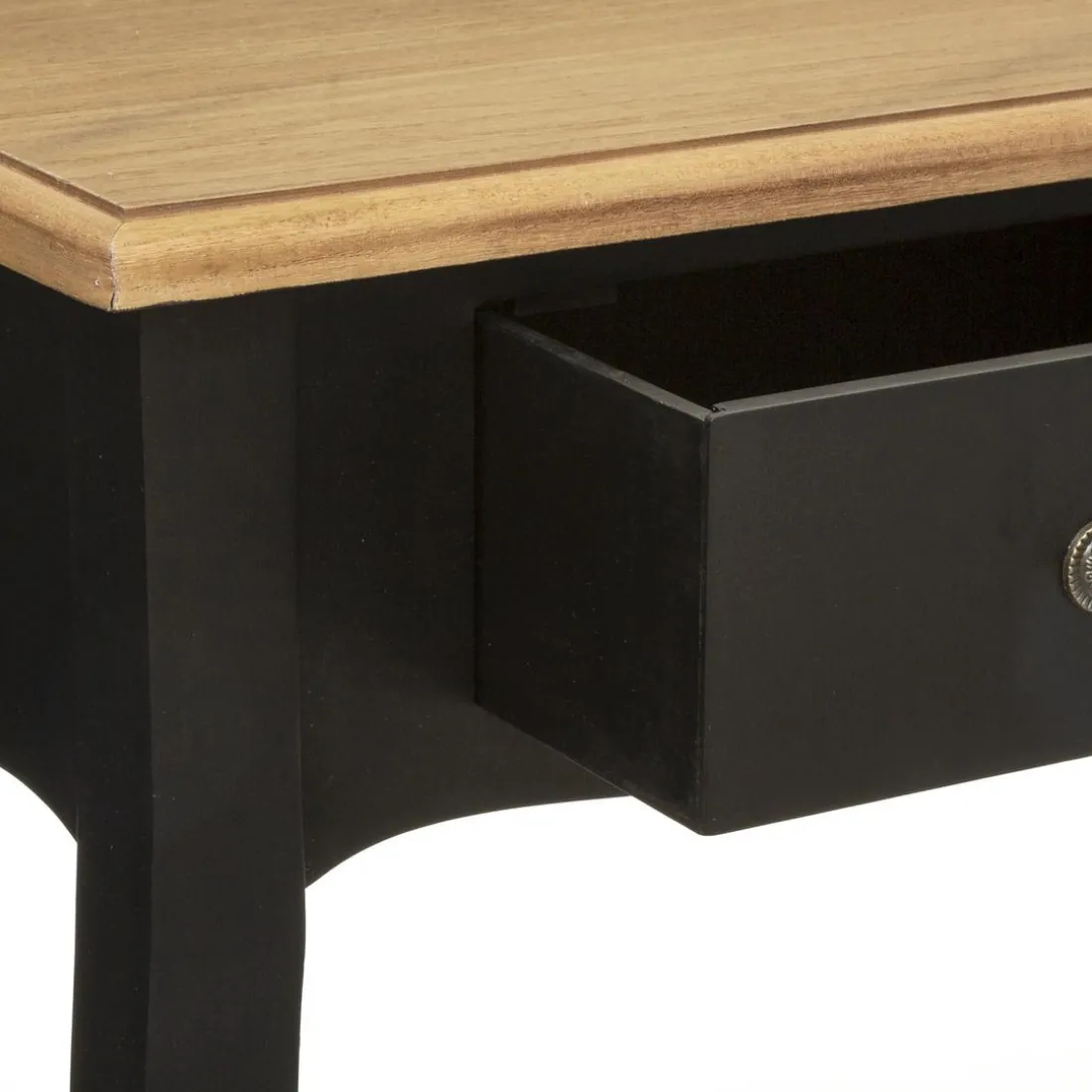Console 2 Tiroirs Noir Chrysa