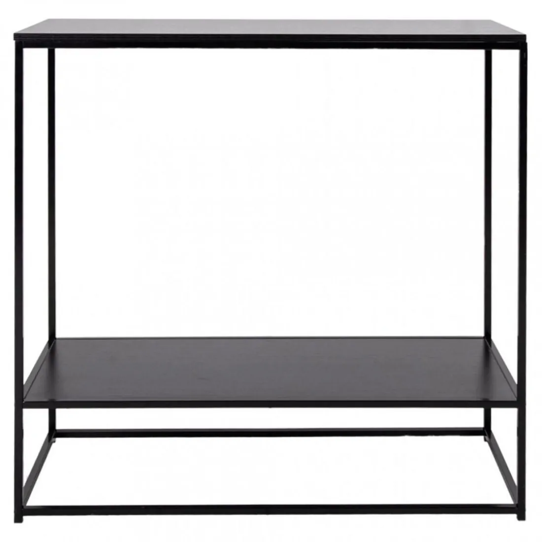 Console avec Tablette en Métal Noir PERKAR