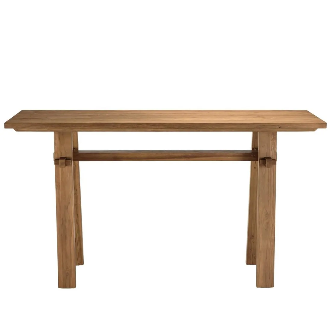 Console 140x40cm en bois de teck recyclé