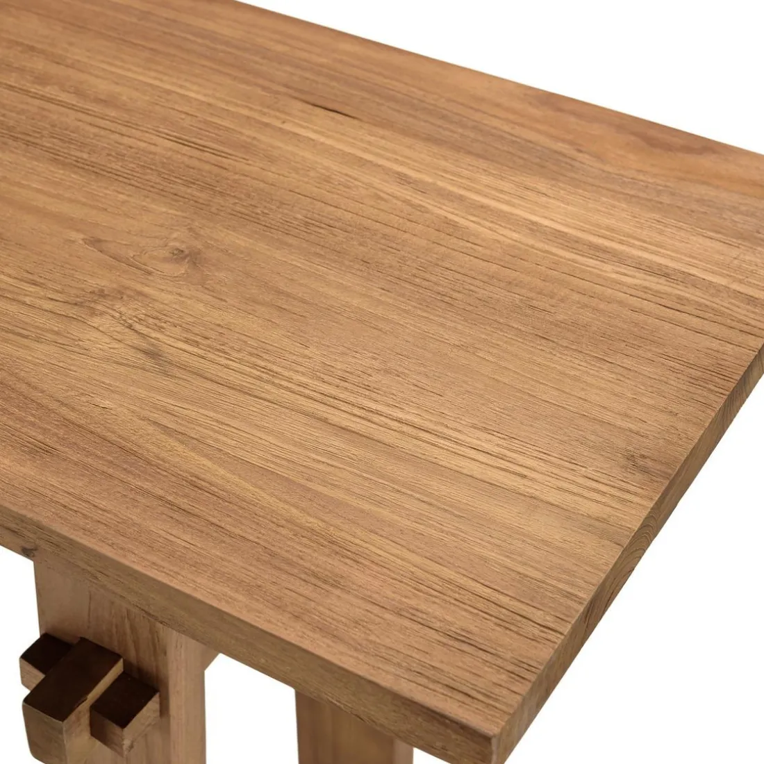 Console 140x40cm en bois de teck recyclé