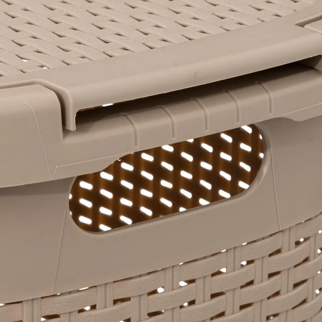 Corbeille 60L Rattan Beige