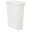 Corbeille slim de 40L blanc