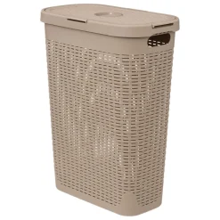 Corbeille slim 40L Rattan
