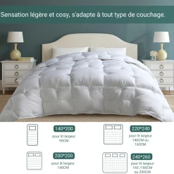 Couette grand froid microfibres