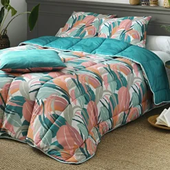 Couette légère ALYZEE 140x200 vert foncé