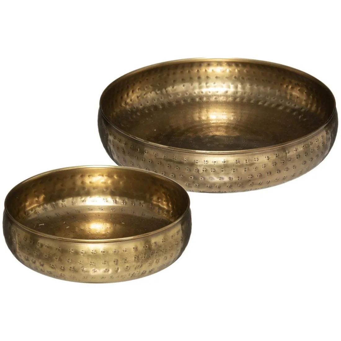 Coupes Métal Martele Oasis x 2