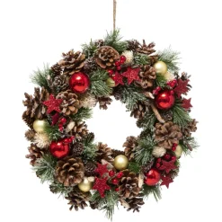 Couronne de Noël houx étoile