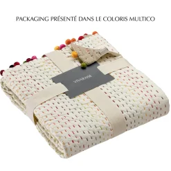 Courtepointe Gastounet multico 180 x 180