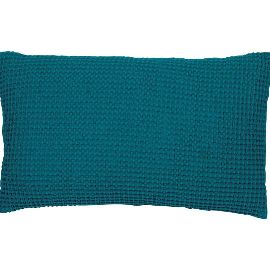 Coussin coton Maia Bleu Topaze