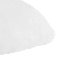 Coussin fourrure blanc
