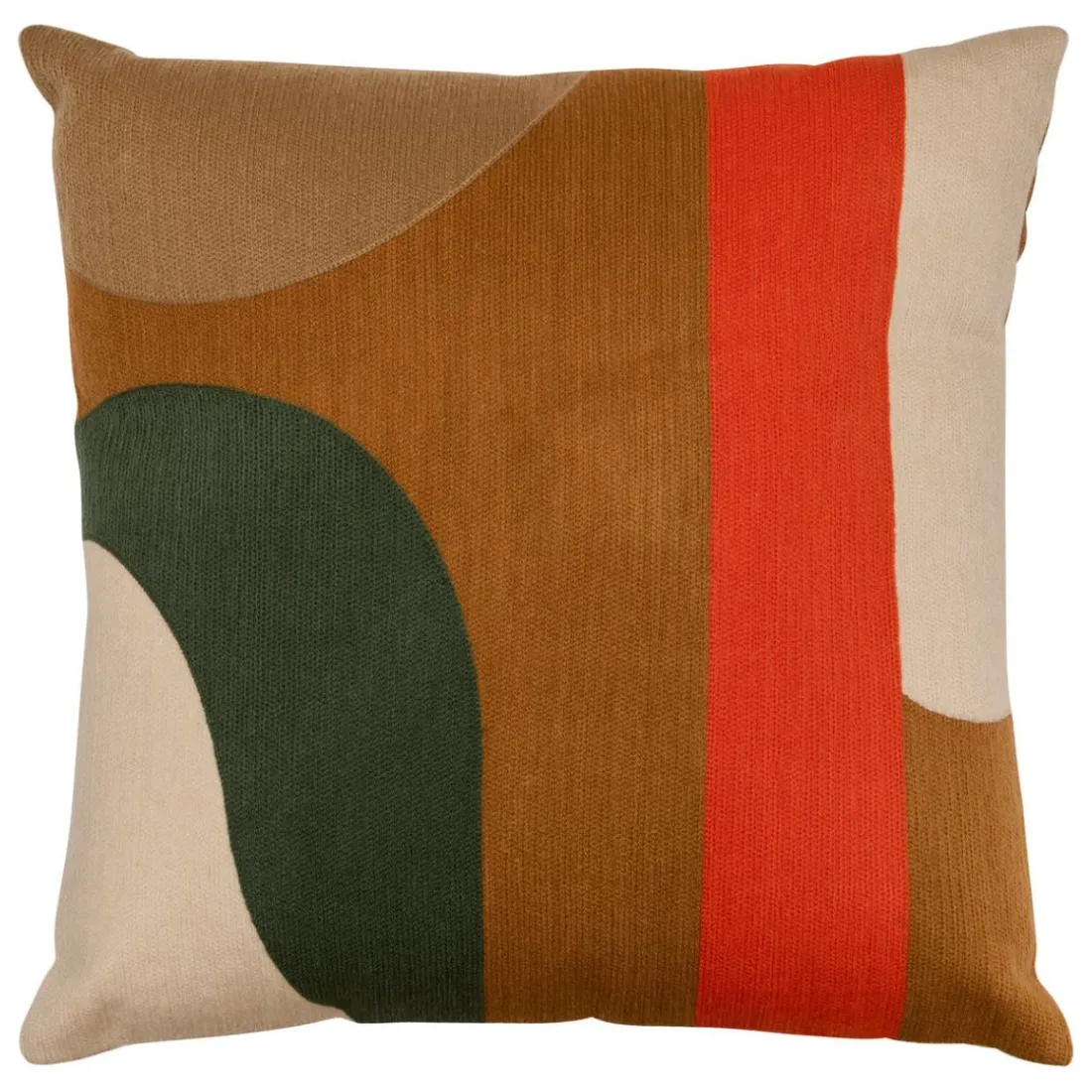 Coussin Hary marron caramel