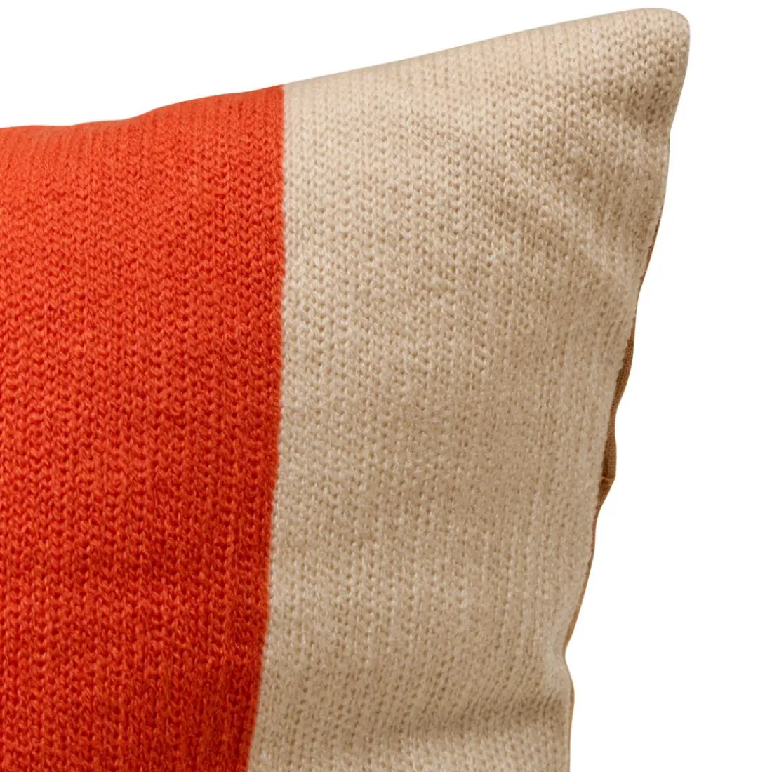 Coussin Hary marron caramel