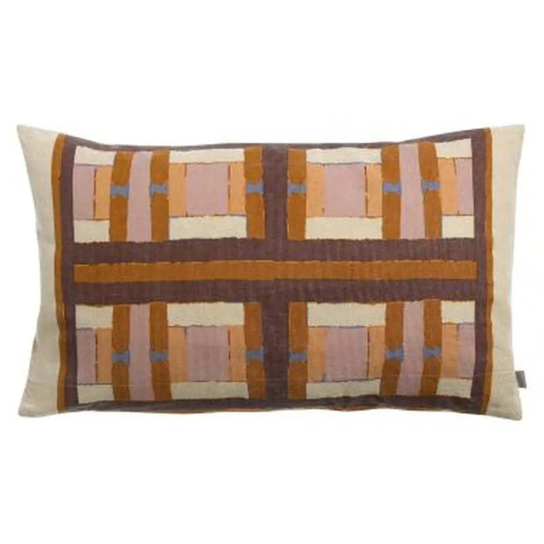 Coussin imprimé Taho Cuivre