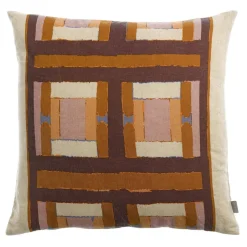 Coussin imprimé Taho Cuivre