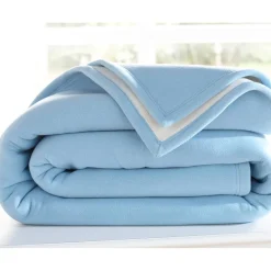 Couverture Polaire Bicolore Ciel & Naturel
