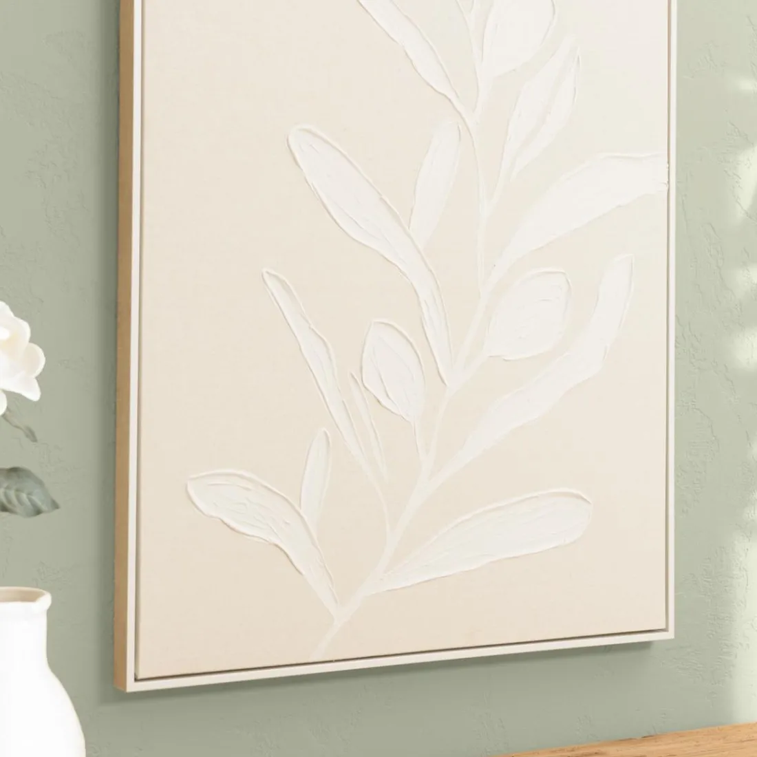 Décoration murale motifs fleurs n°1, cadre naturel HOMER