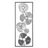 Décoration murale métal fleur 25X61